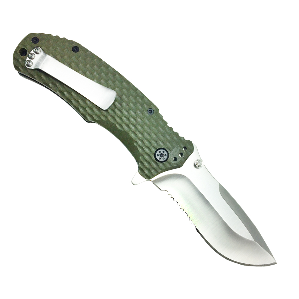 AUS8 fold blade spring assisted opening military knife 220 TACTICAL